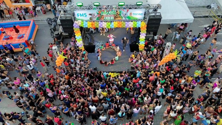Parque Gigantes da Floresta recebe ação da prefeitura e garante alegria e inclusão às famílias das zonas Norte e Leste de Manaus