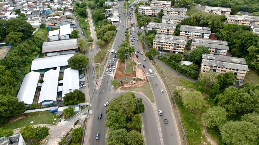 Prefeitura de Manaus avança nas obras do Complexo Viário Passarão e fortalece mobilidade na zona Oeste