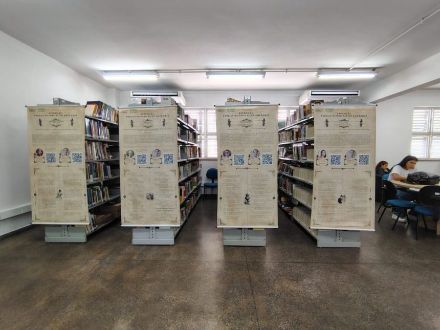 Exposição na Biblioteca Genesino Braga reúne obras de autores amazonenses e valoriza literatura regional