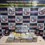 Operação Interior Mais Seguro: PMAM apreende 23 kg de maconha tipo skunk e prende homem por tráfico de drogas, em Tefé