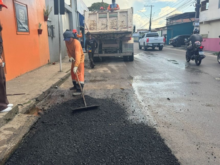 Prefeitura de Manaus avança com recuperação asfáltica e transforma mobilidade no bairro União da Vitória
