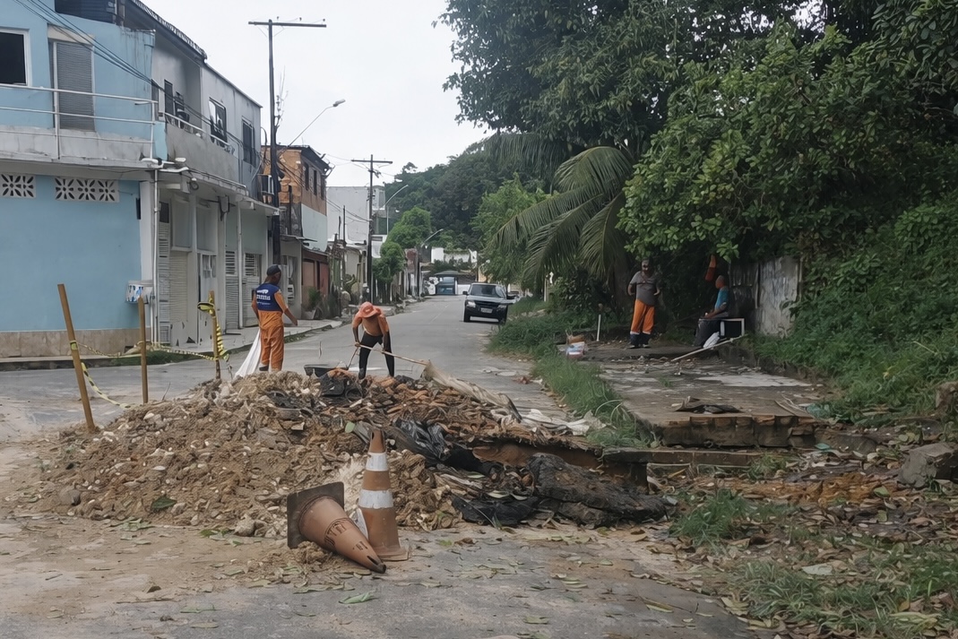 Prefeitura de Manaus avança em obras de recuperação dos sistemas de drenagem na zona Norte da capital