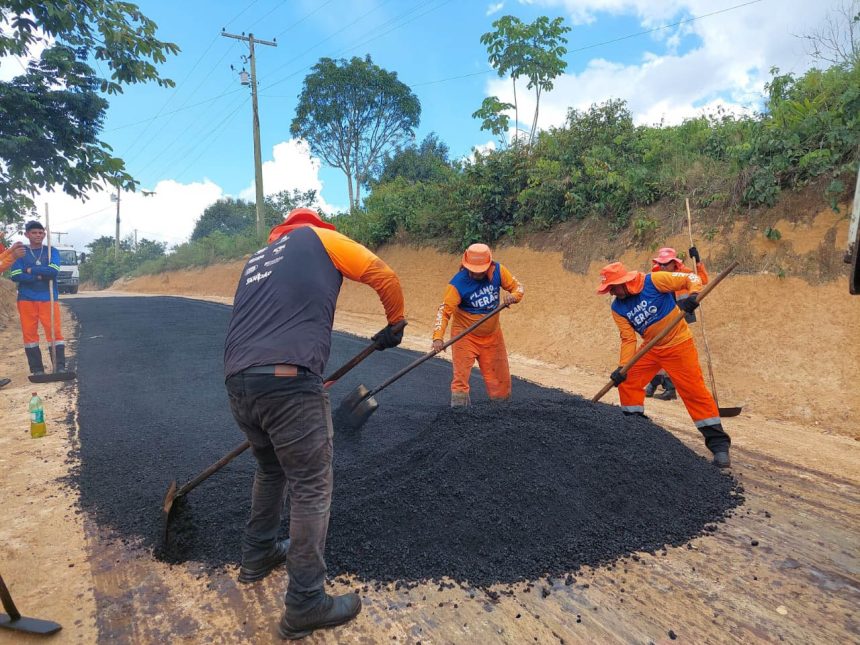 Prefeitura de Manaus realiza pavimentação no ramal da Vitória e transforma mobilidade na zona rural