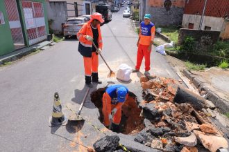 Prefeitura de Manaus reforça drenagem e garante mais segurança no bairro São Jorge