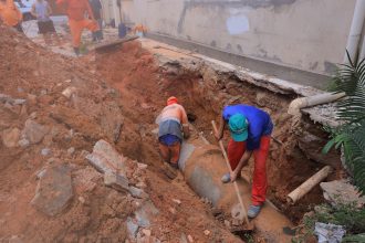 Prefeitura de Manaus recupera galeria subterrânea em via do bairro São Jorge, zona Oeste da cidade