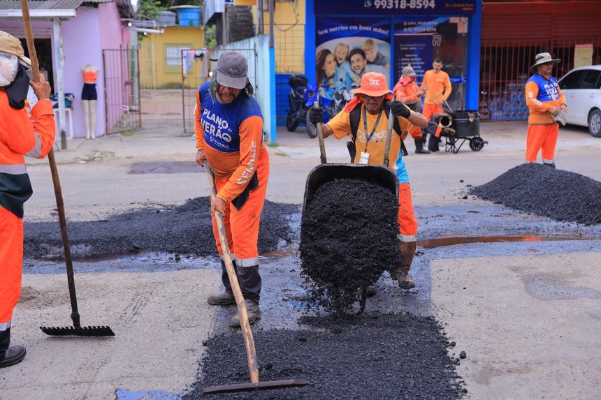 Prefeitura de Manaus avança com serviços de recuperação asfáltica e transforma mobilidade na zona Norte