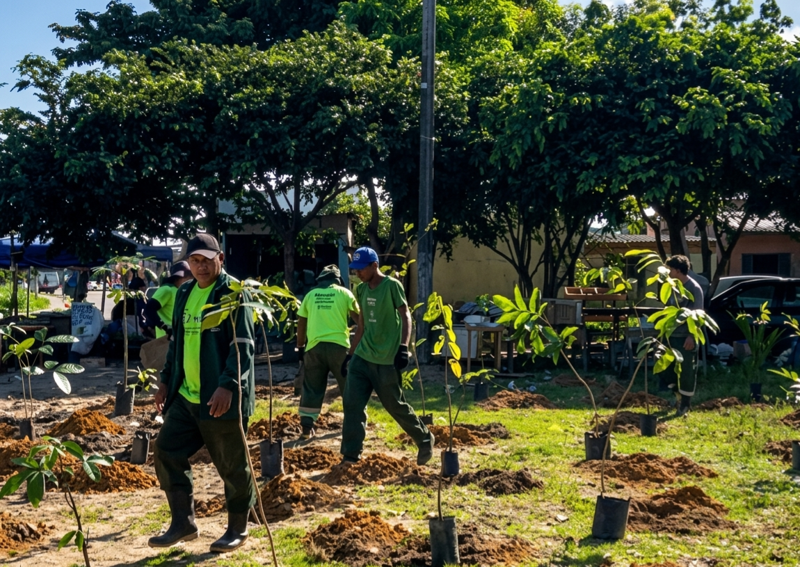 Prefeitura de Manaus já plantou mais de 6 mil mudas em parque linear no Novo Aleixo