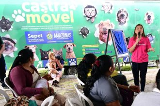 Sepet realiza agendamento para castração de cães e gatos no Nova Cidade, em Manaus