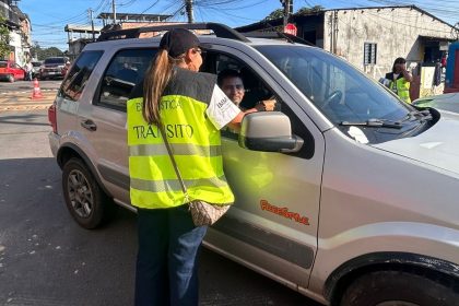 Prefeitura promove ação educativa de trânsito em escola da zona Sul