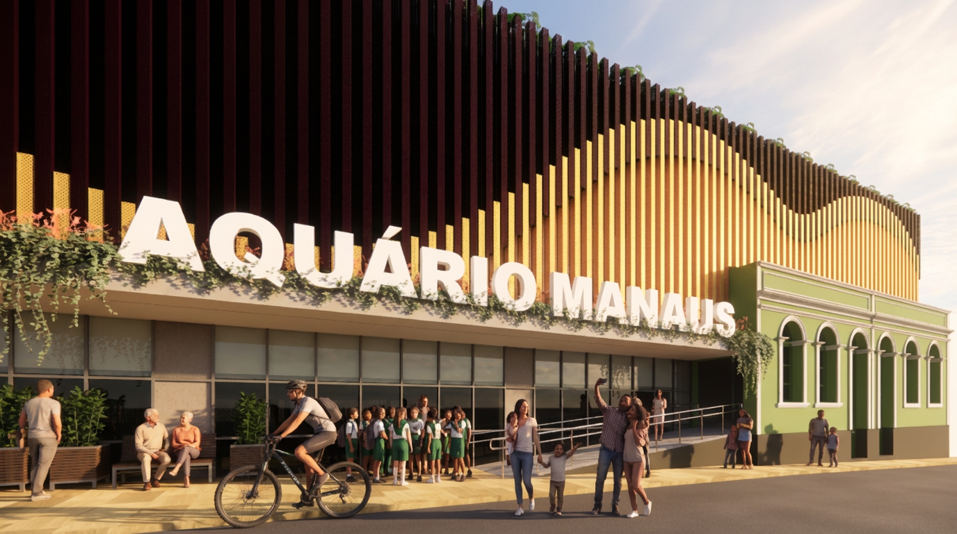 Projeto do aquário da Prefeitura de Manaus aposta na riqueza da vida aquática amazônica