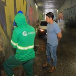 Prefeitura de Manaus reforça sistema de drenagem na trincheira do complexo Rei Pelé com vistoria técnica e atuação em plantão