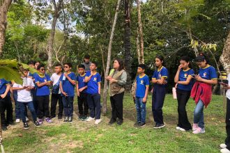 Estudantes da Prefeitura de Manaus participam de aula de educação ambiental no Instituto Soka Amazônia