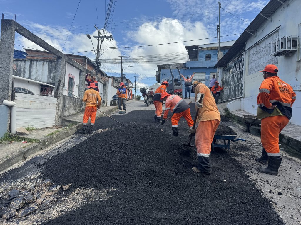 Prefeitura de Manaus avança com recuperação asfáltica no Zumbi e garante mais segurança e mobilidade à população