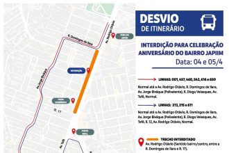 Prefeitura alerta para alterações no trânsito e transporte público devido às comemorações do aniversário do bairro Japiim