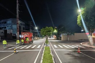 Prefeitura de Manaus intensifica sinalização viária em todas as zonas da cidade para reforçar segurança no trânsito