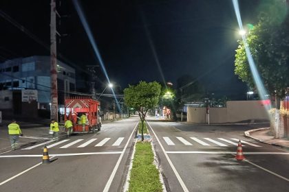 Prefeitura de Manaus intensifica sinalização viária em todas as zonas da cidade para reforçar segurança no trânsito