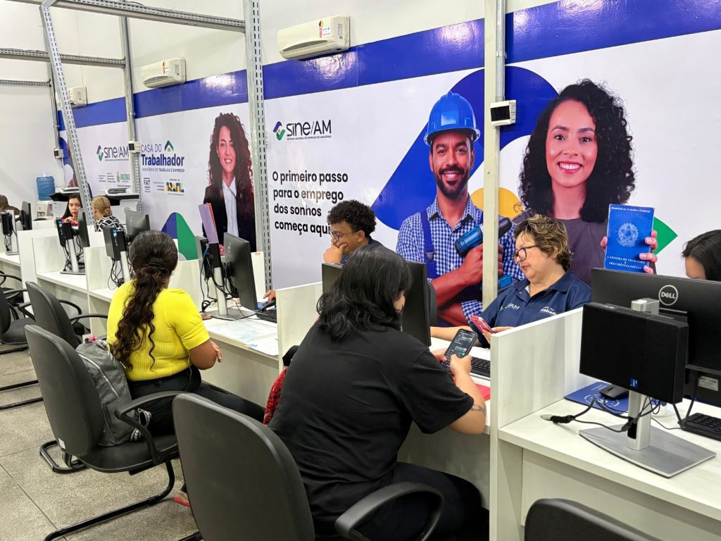 Sine Amazonas divulga 398 vagas de emprego para esta quarta-feira