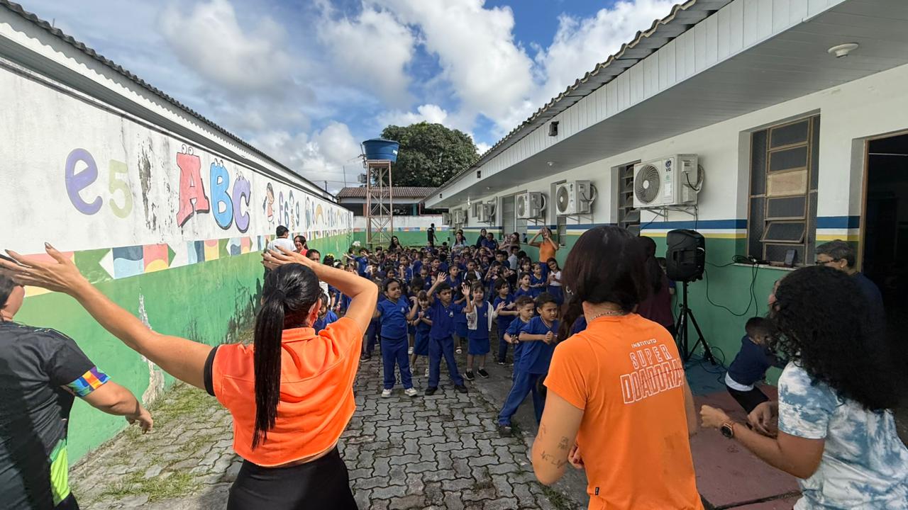 Prefeitura promove ‘Dia D do Desafio Saudável’ no Cmei Padre Cláudio Dalbon e incentiva bons hábitos alimentares e exercícios físicos
