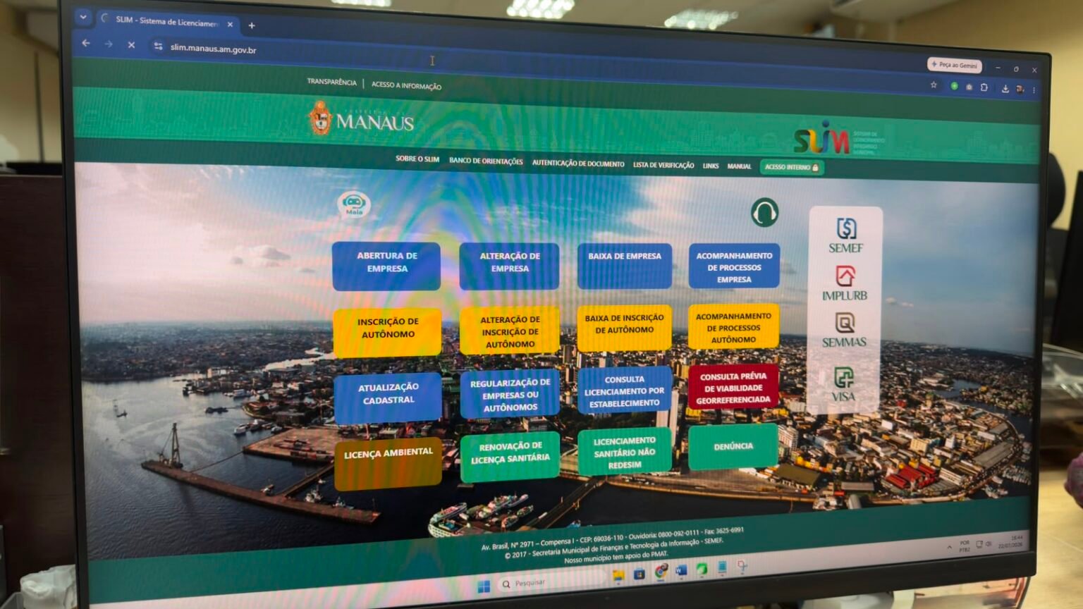 Prefeitura de Manaus informa suspensão temporária de serviços por implantação do CNPJ alfanumérico entre 23 e 27 de julho