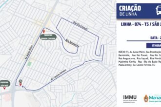 Manaus inicia operação da linha 074 para ampliar cobertura do transporte coletivo na zona Leste a partir de 22/7