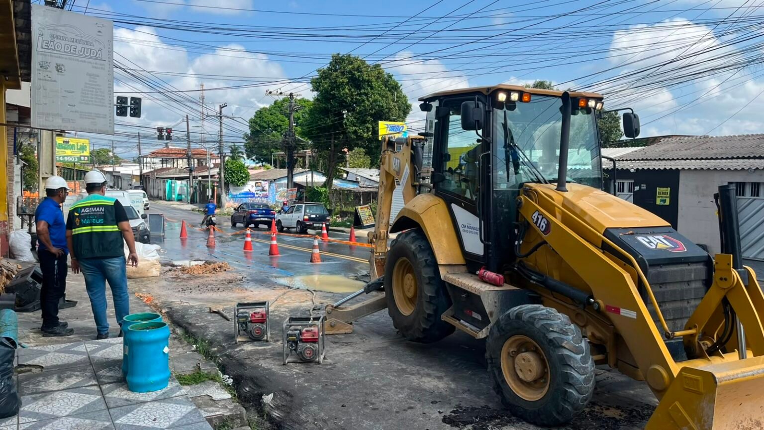 Ageman aplica R$ 968.515,93 em multas à Águas de Manaus por vazamentos e danos ao pavimento em Manaus
